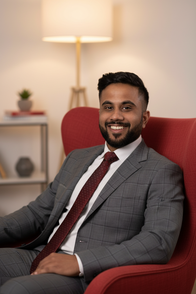 Portrait of Aamir Shaik, Sharia Expert and Director at Afiyah.